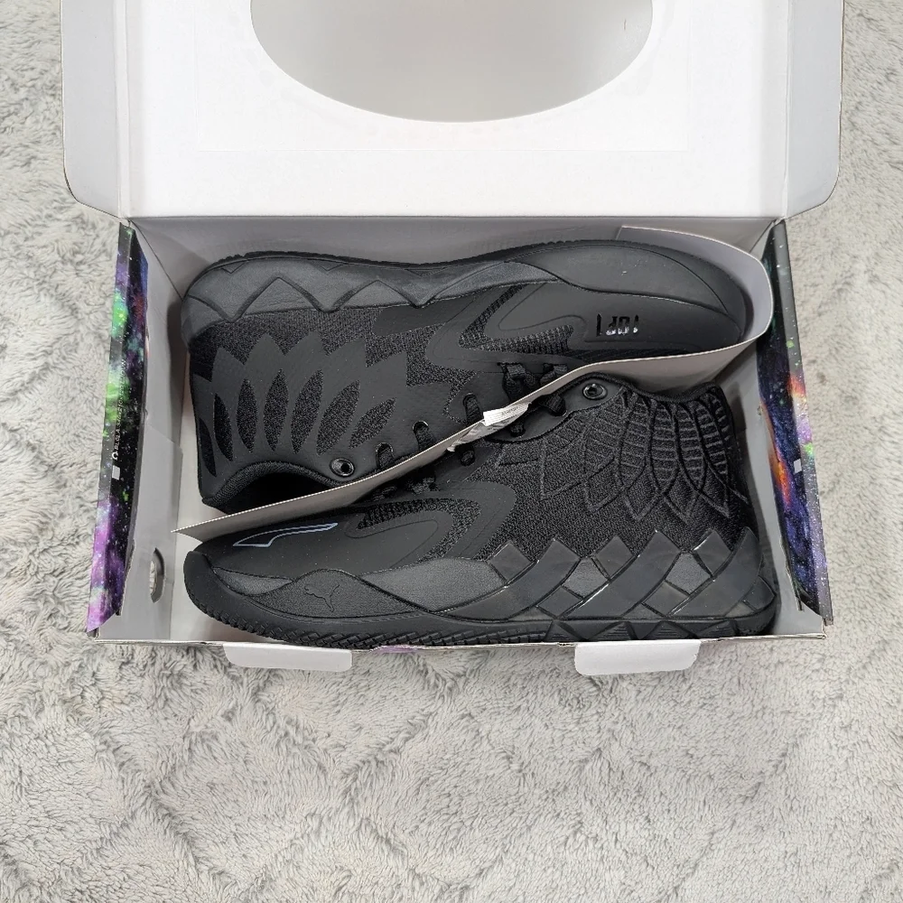 Puma LaMelo Ball MB.01 Iridescent Dreams Black Shoes Mens Size 11.5 376678-02
